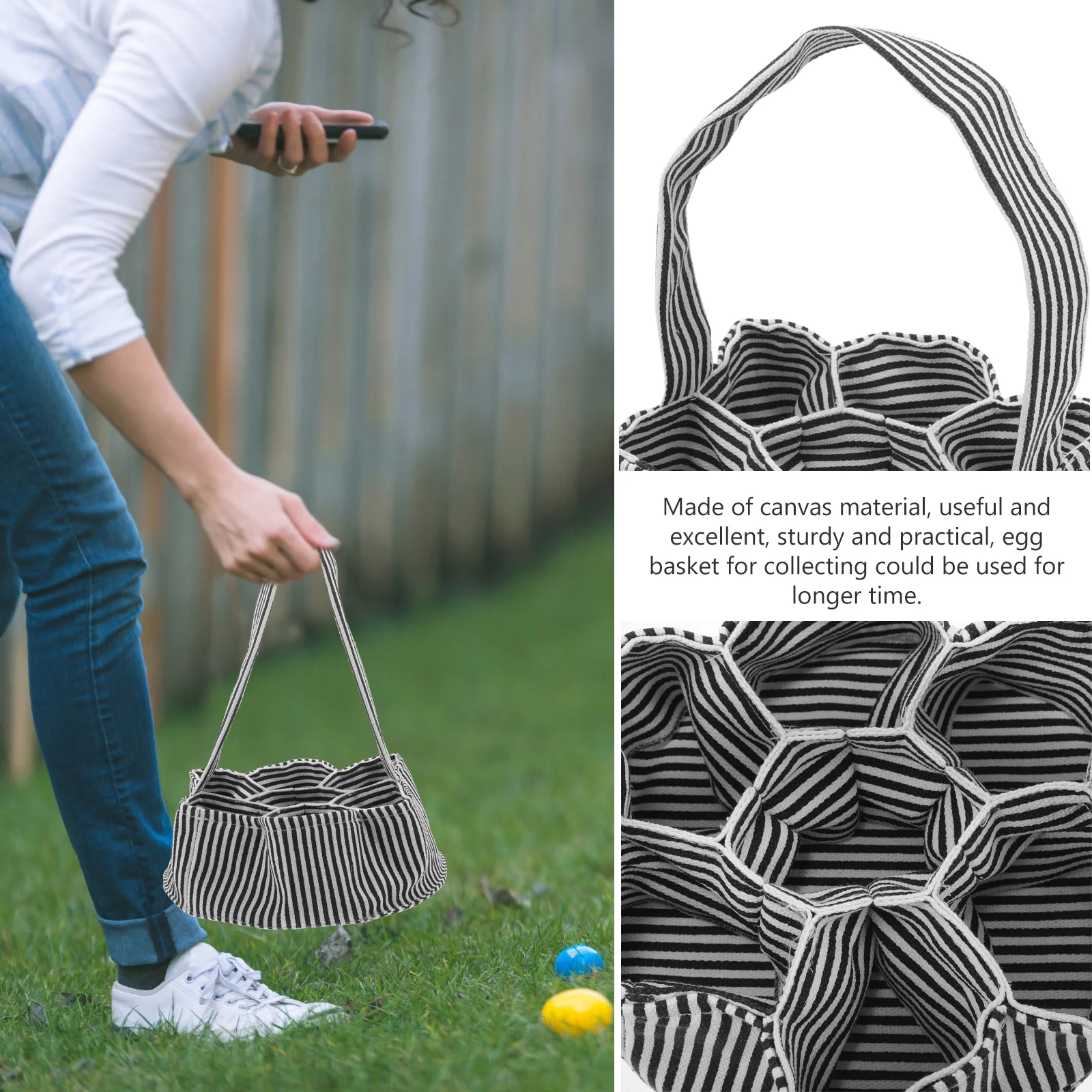 

Home Hen Egg Basket Mini Collecting Chicken Foldable Eggs Collection Organizer for Holder Storage