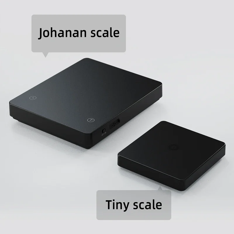 Johanan espresso coffee scale, pressure wake up，has a timer, USB charging, measures 2kg/0.1g in g/oz/ml with free shi