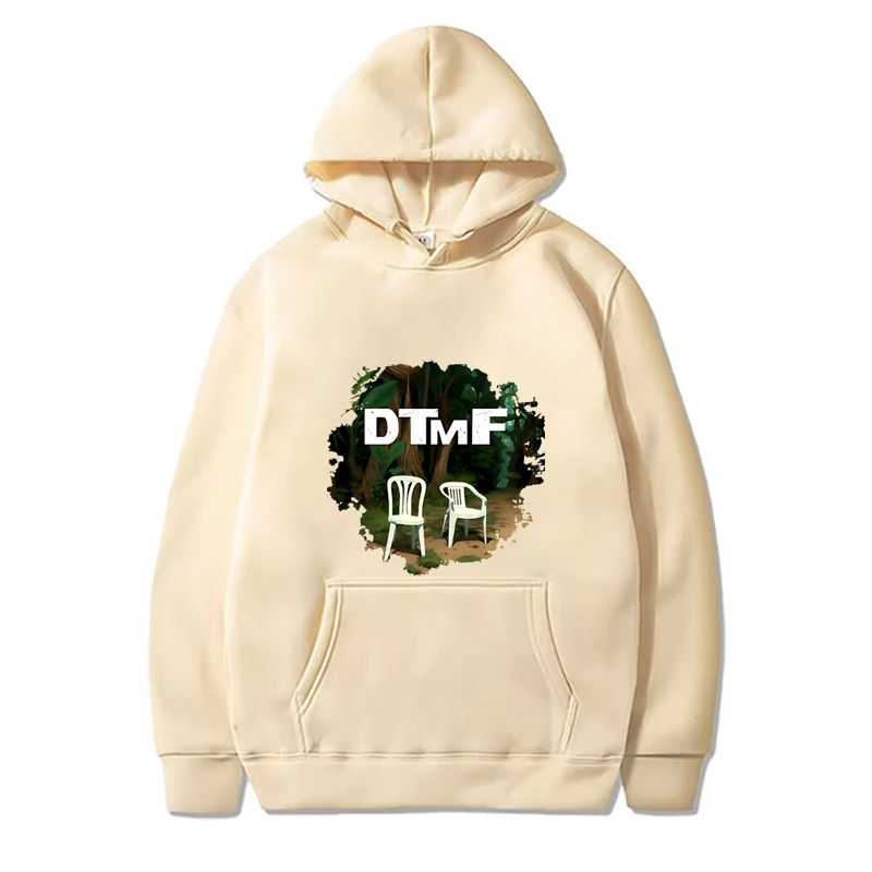 سويت شيرت Bad Bunny DTMF Fan للجنسين من Musichodie للرجال والنساء بأكمام طويلة مع رسومات مطبوعة بقلنسوة كبيرة الحجم للجنسين