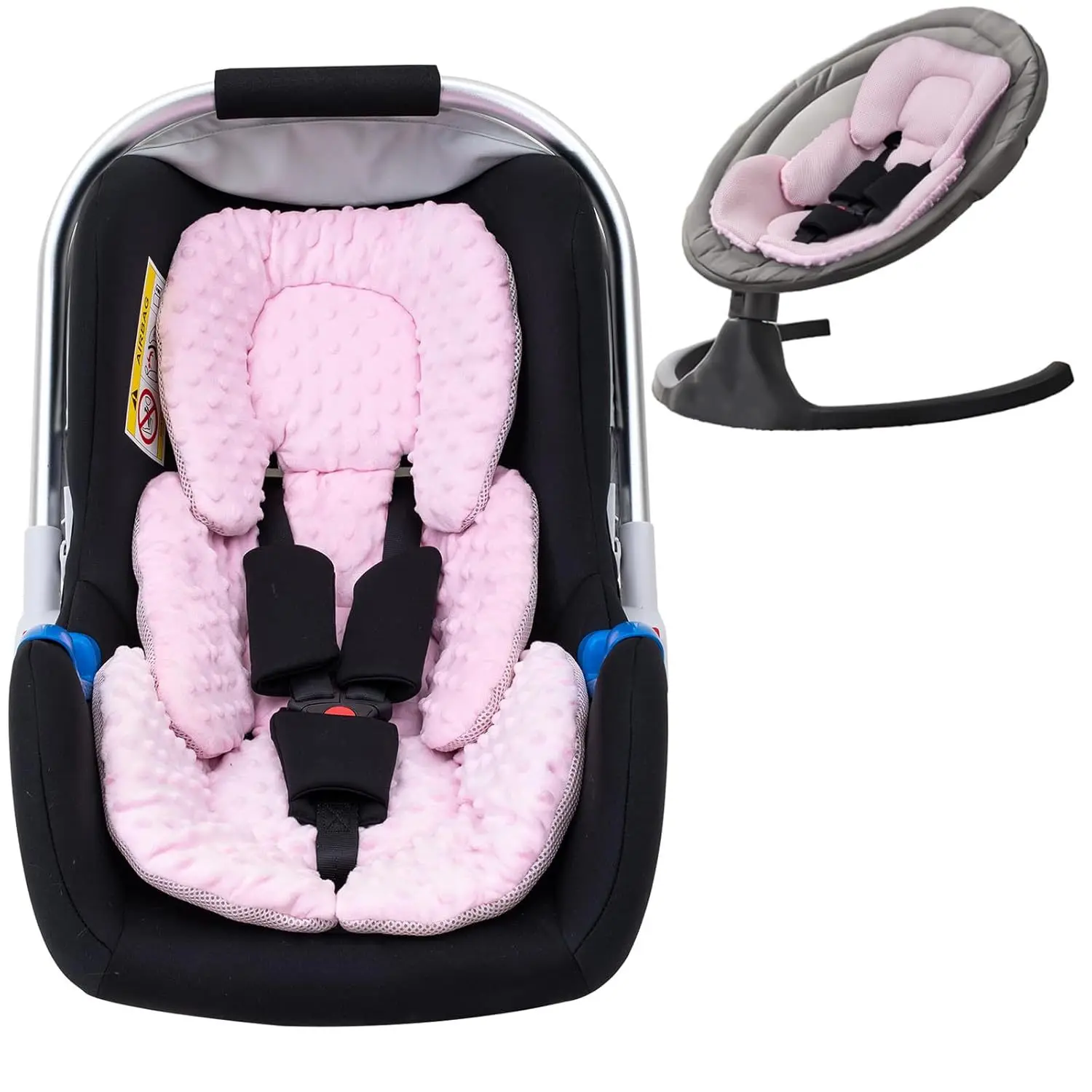 Baby Kinderwagen Sitzkissen Infant doppelseitige Warenkorb Sitz Pad 2025, Neue Dicke Warme Kissen Universal Baby Kinderwagen Zubehör – Detail 2