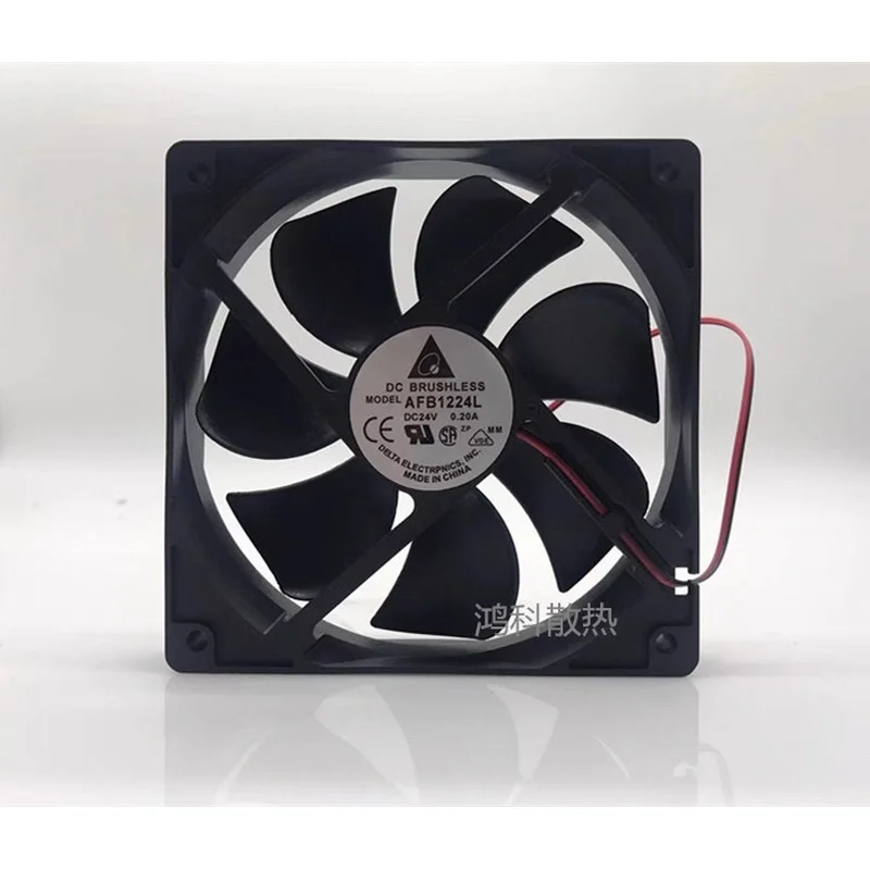 

HH for Delta AFB1224L DC24V 0.20A 12CM 12025 2-wire cooling fan