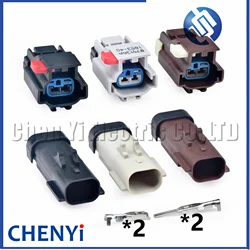2 Pin automotive waterproof connector Air solenoid valve plug 54200207 54200261 54200206 For Cummins Jeep Lincoln Chrysler