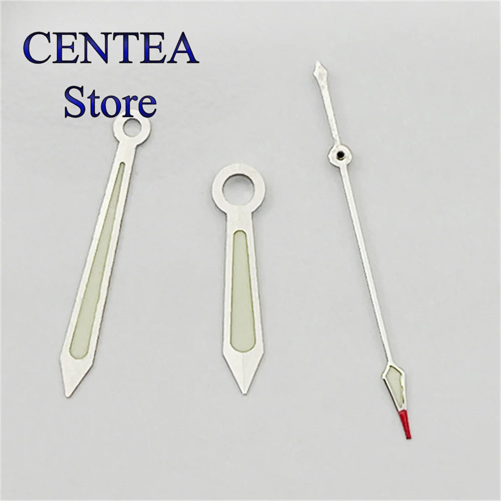 RICHUS Green Luminous Silver Green watch hands fit NH35 NH36,ETA2836 2824 Miyota8215 8205 821A MingzhuDG2813 3804 PT5000 movemet