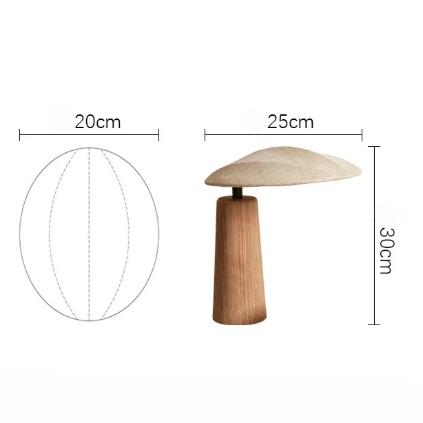 Simple Solid Wood Bedroom Bedside Desk Lamp Japanese Style Wooden Homestay Tea Table Cloth Decoration Desk Lamp