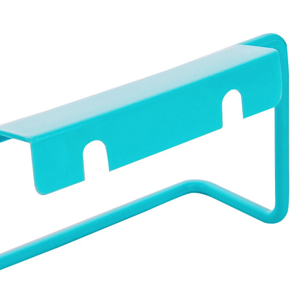 2pcs Towel Rack Door Back Hanging Shelf For Kitchen Bathroom Cabinet Drawer Rag Hanger Duster Cloth Holder Towel Shelf Storage