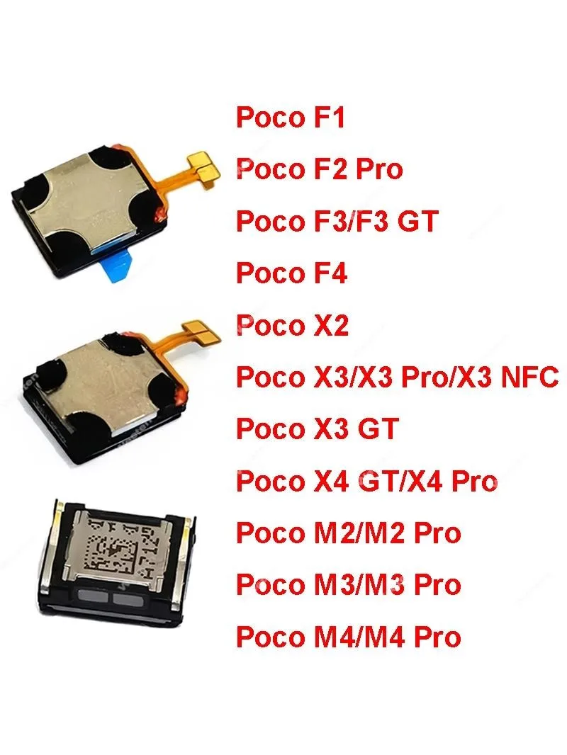 Écouteurs intra-auriculaires, haut-parleur supérieur pour Xiaomi POCO F1 Poco X3 NFC F3 GT X2 M3 M2 F3 F2 F4 Pro M4 Pro 4G de remplacement