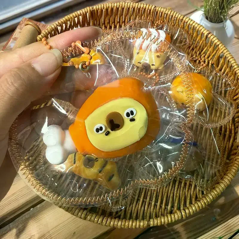 Leuke Fun Capybara Pinch Knijpspeeltje Siliconen Stress Relief Speelgoed Crème Modder Voelen Decompressie Langzaam Rebound Speelgoed Sleutelhanger Charme Geschenken