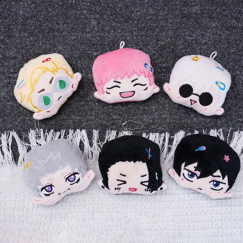 New Jujutsu Kaisen Squeak Plush Keychain Gojo Satoru Dolls Bag Pendants Geto Suguru Cute Soft Stuffed For Kid Christmas