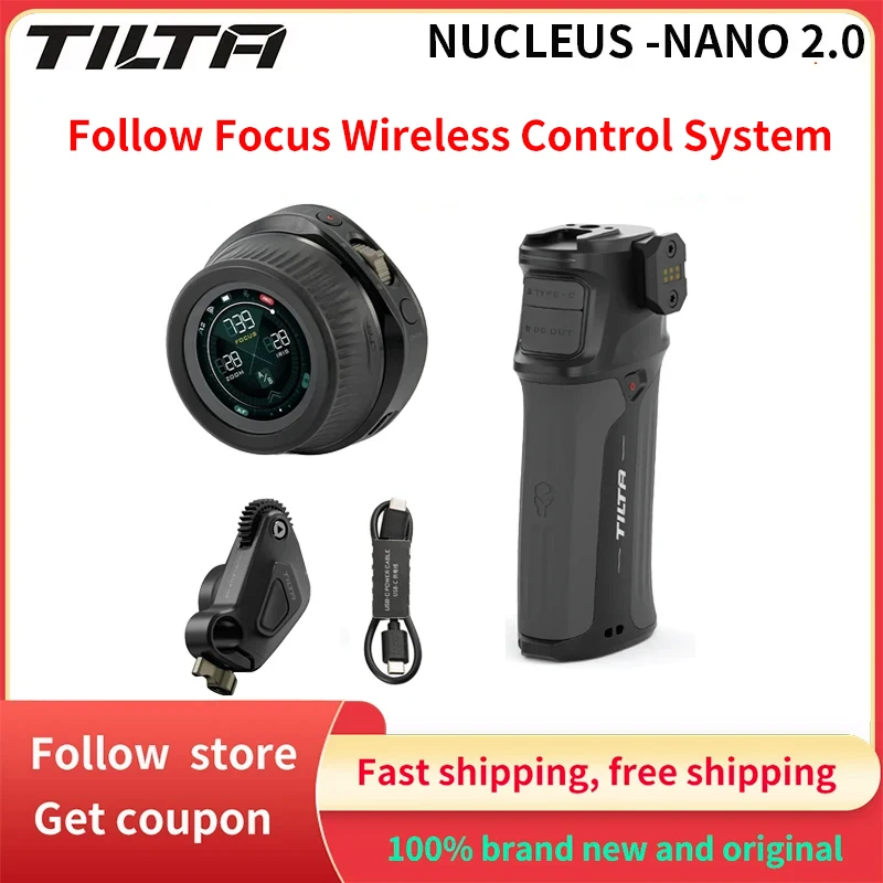 TILTA WLC-T05 Nucleus-N 2.0 Nucleus Nano Follow Focus نظام التحكم اللاسلكي المتوافق مع محرك RS وNucleus-M