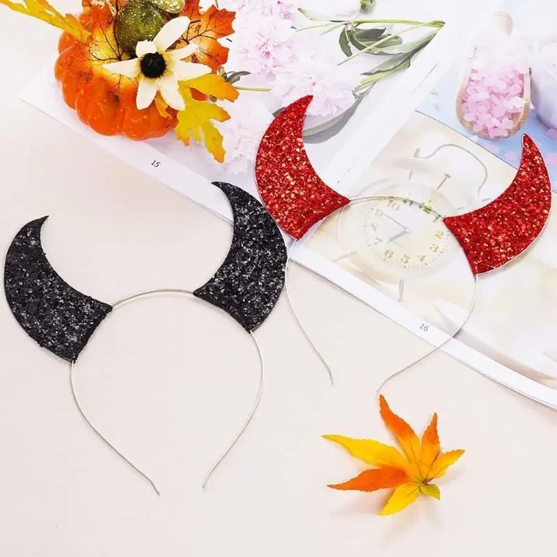 39BD Cartoon Tier Stirnbänder Rollenspiel Schwarz Haar Hoop Tier Cosplay Haarband für Kinder Bühne Haar Zubehör – Detail 9