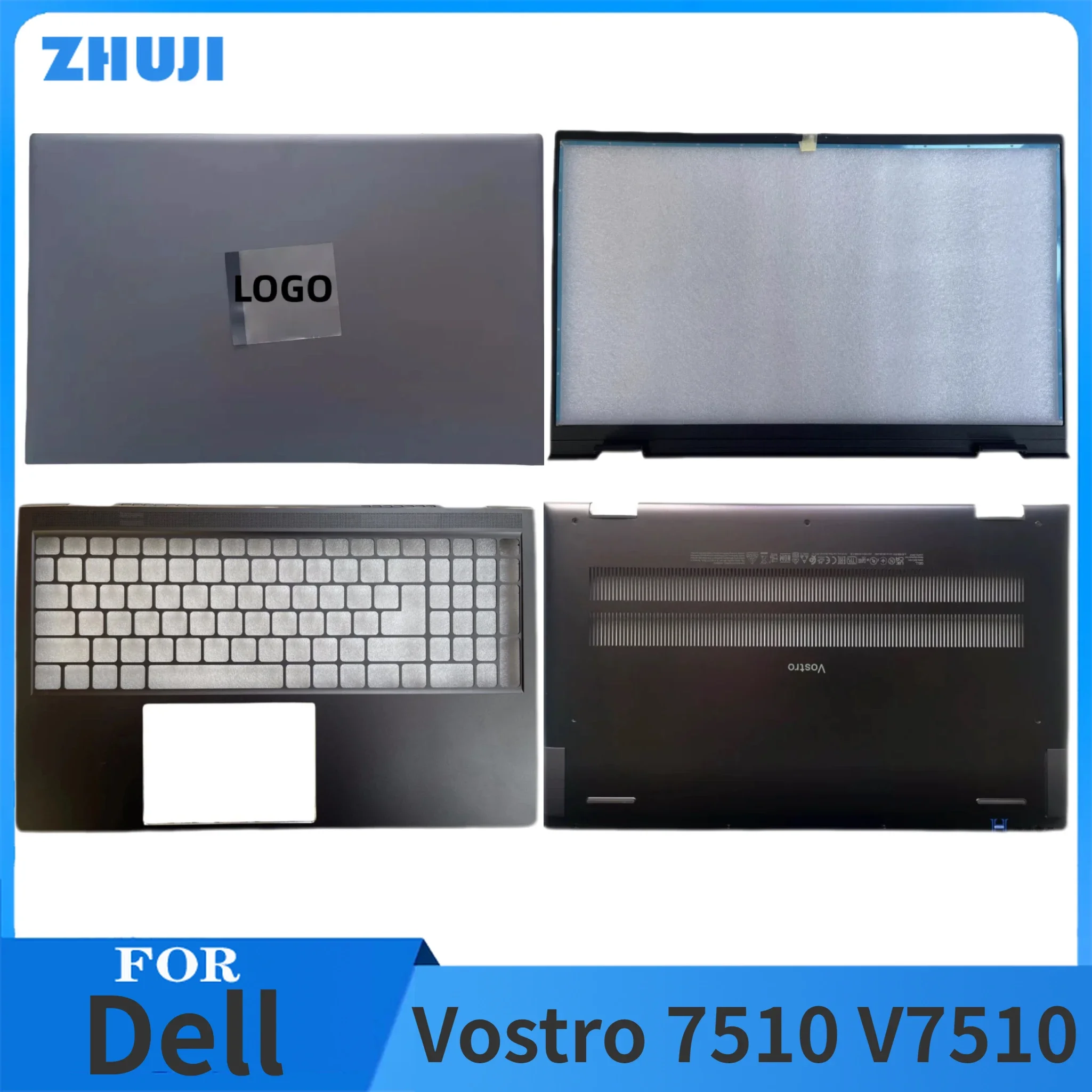 New Lcd Back Cover Bezel Palmrest Bottom Shell For Dell Vostro 7510 V7510 Laptop Keyboard Bezel Palmrest C Cover