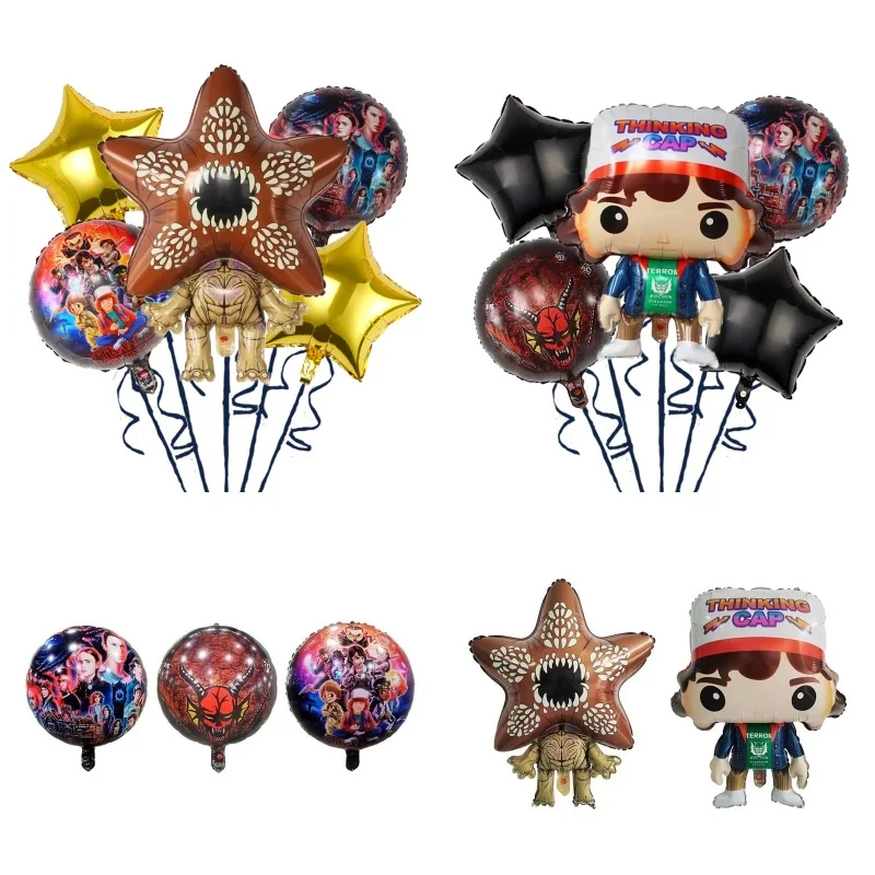 Balony foliowe Cartoon Strange Story, kwiaty mięsożerny, dekoracje na festiwal, lateksowe balony na przyjęcie urodzinowe, artykuły świąteczne.