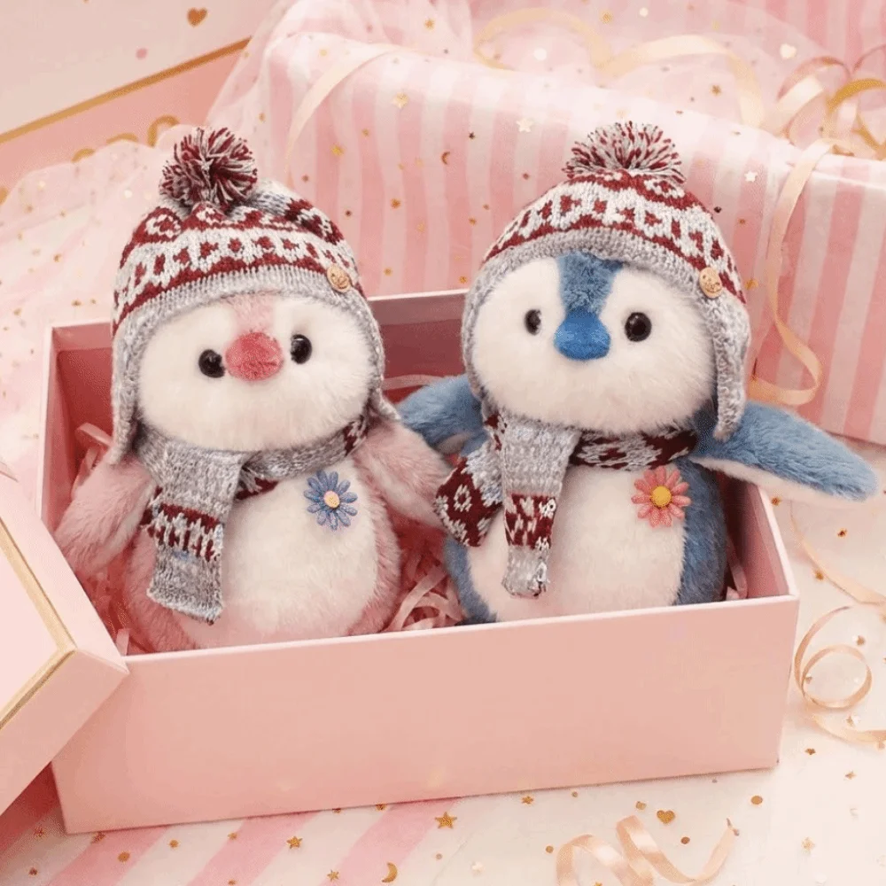 دمية بطريق ناعمة ورقيقة، لعبة قطيفة على شكل بطريق باللون الوردي والرمادي والأزرق للأطفال، هدايا كرتونية على شكل حيوانات، هدايا أعياد الميلاد