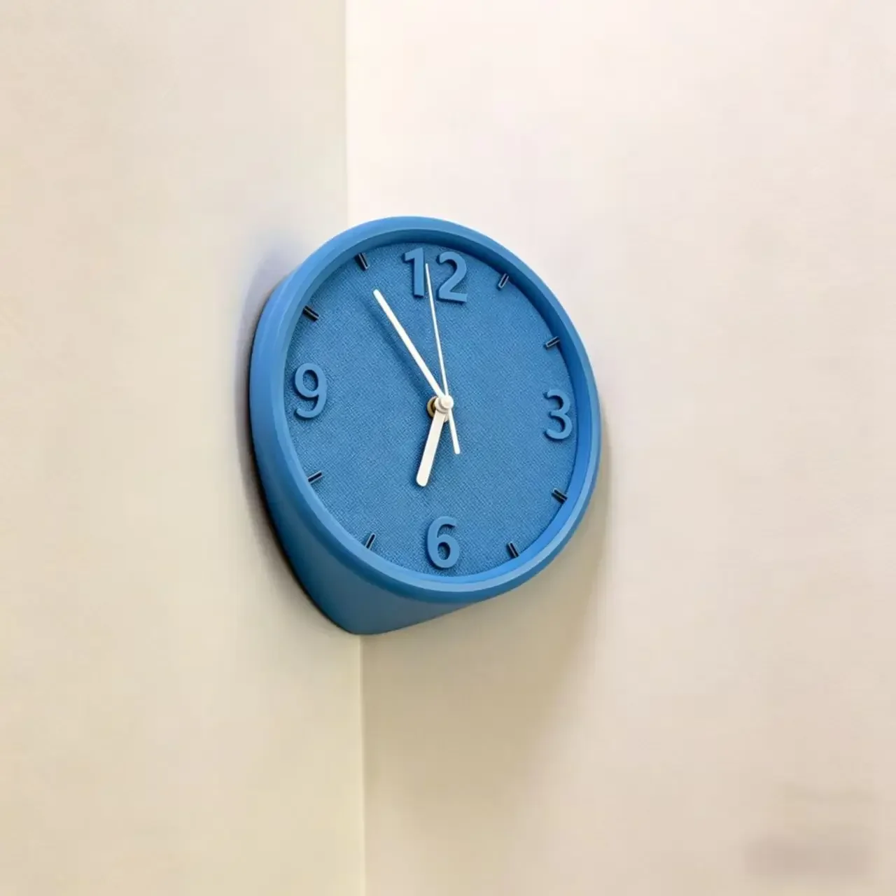No-drill living room corner minimalist silent wall clock with dopamine-inspired technological art decoration. AK618