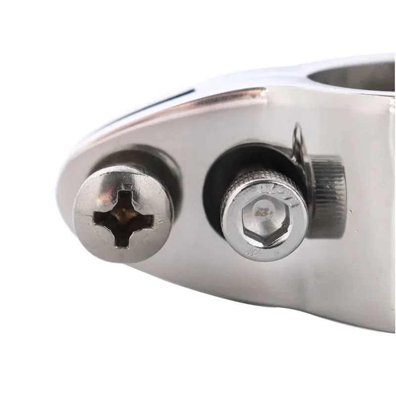 1PC 22mm-50mm 316 Stainless Steel Fitting Boat Bimini Top Hinged With 2 Screws Jaw Slide Easy Install Marine Hardware