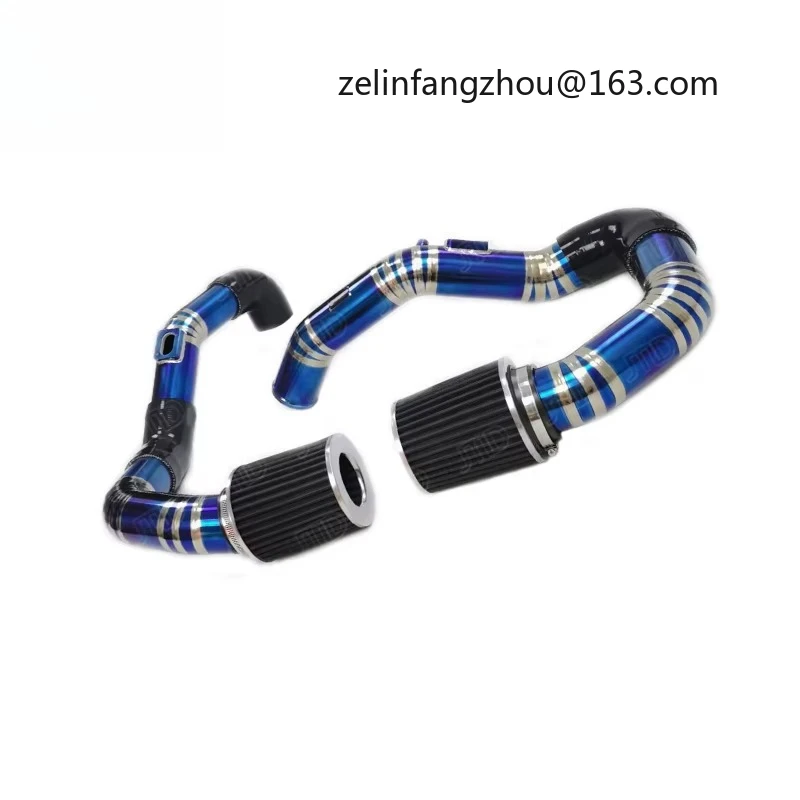 High Performance Burnt Blue Front Mount Air Intake For BMW S55 Engine F8X M3 M4 Titanium Alloy New Condition