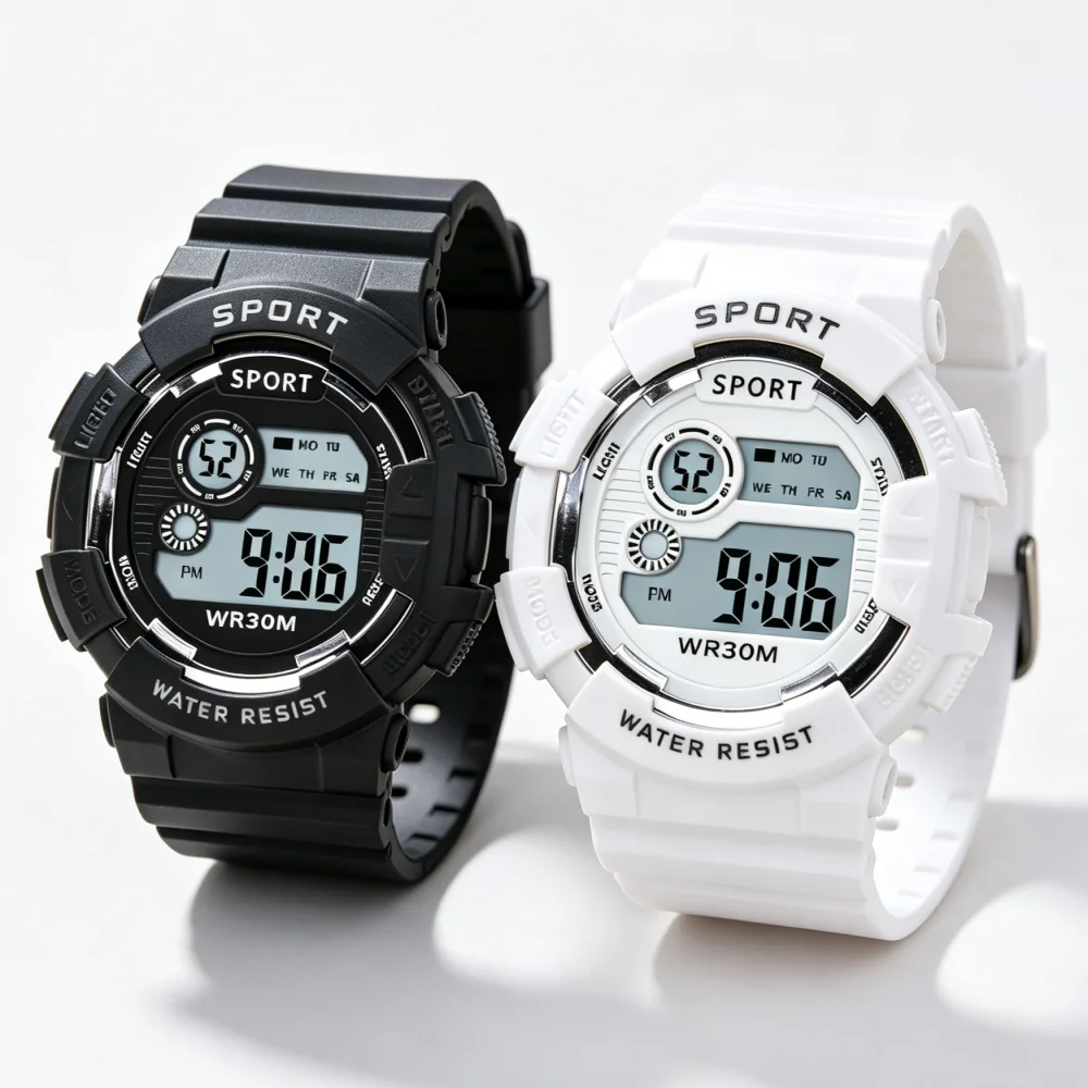 Fashion Kids Watches Luminous Waterproof Sports Digital Watch Alarm Clock Watches Boys Girls Student Smart Electronic Watch Gift
