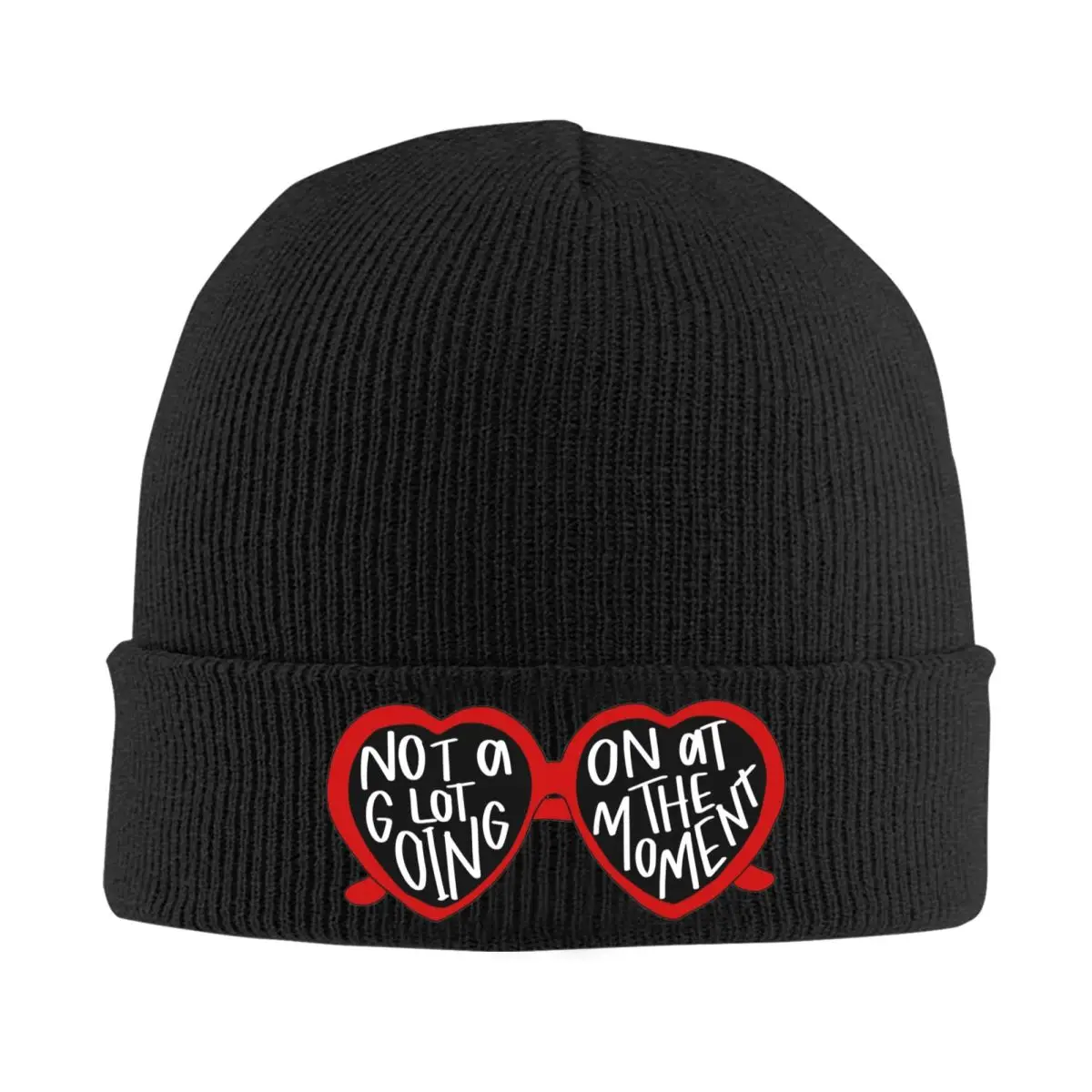 Not A Lot Going On At The Moment Warm Knitted Cap Hip Hop Bonnet Hat Autumn Winter Outdoor Beanies Hats for Men Women Adult