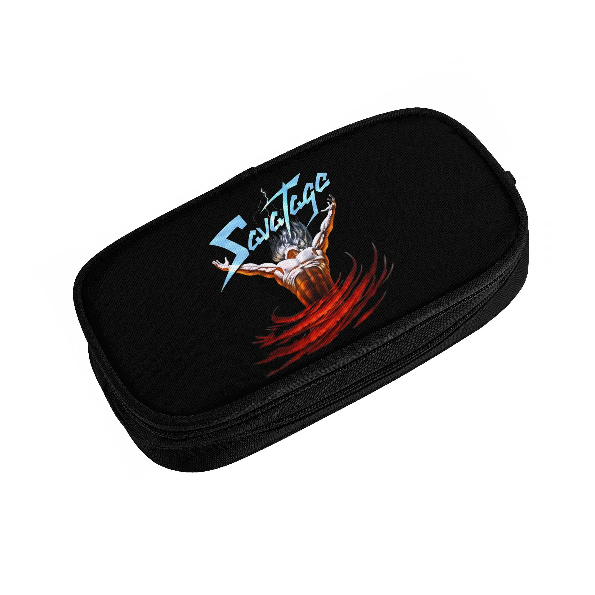 Heavy Metal Band Savatage  Kawaii Pencil Case Boys Girls Large Capacity  Pencil Box Student School