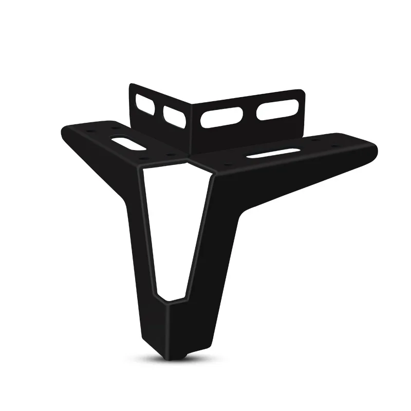 4Pcs Thickened Support Foot Increased Bed Leg Metal Sofa Foot TV Cabinet Coffee Table Leg with Corner Code Furniture Leg