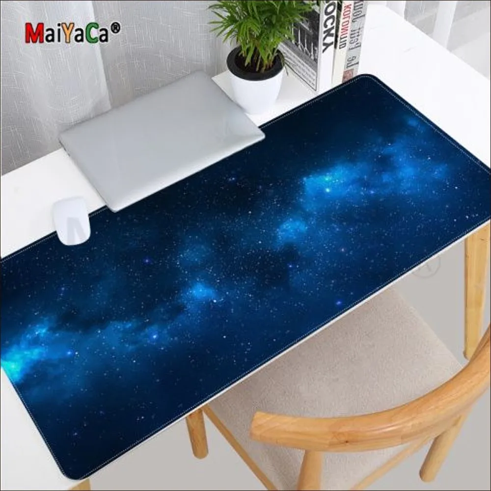 Starry sky Mousepad Custom Skin Desktop Desk Mat Kawaii Gaming Accessories Students Writing Pad for PC Computer Table