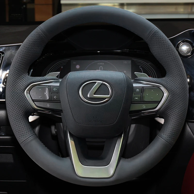 Custom Car Steering Wheel Braid Cover 100% Fit For Lexus NX 250 NX260 NX350 NX350h NX450h+ 2022 2023 Auto Interior Accessories