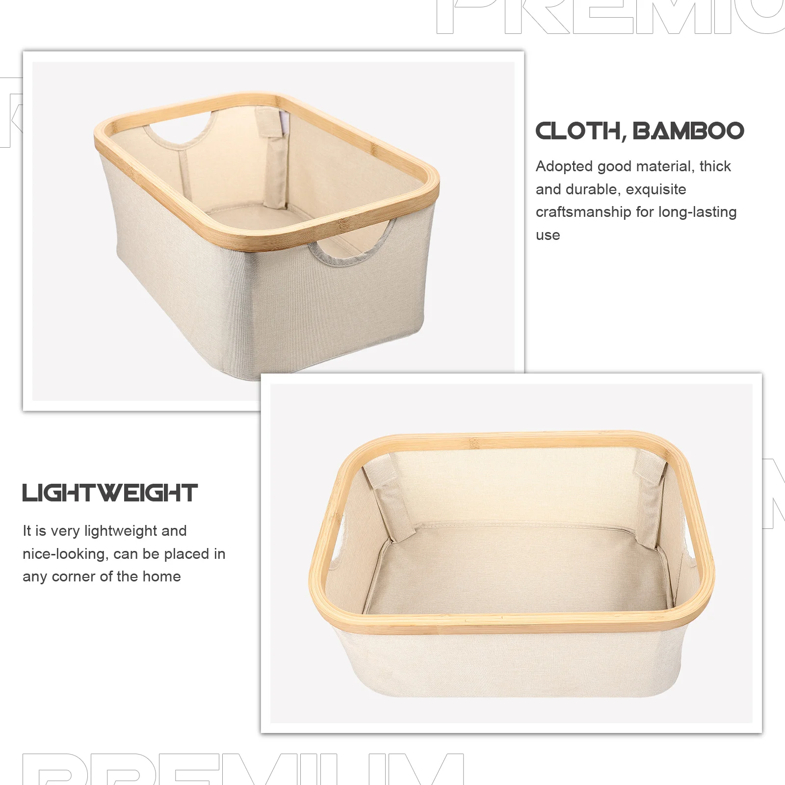 

Large Folding Laundry Basket For Home Fabric Dirty Clothes Organizer Storage Case Household Sundries Holder Container