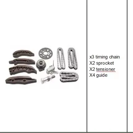 Najwyższej jakości zestawy prowadnic łańcucha rozrządu do silników BMW N57 N57D30 OE 11317797898