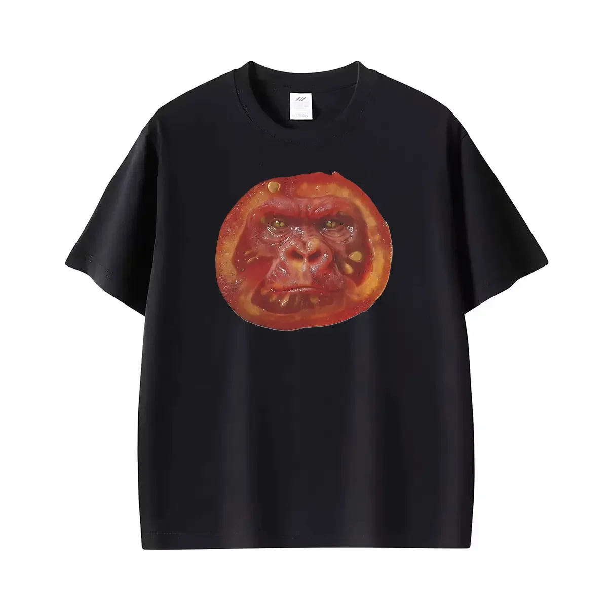 Tomato Gorilla Ironic Ai Brainrot Funny Memes Graphic T ShirWomen Humor Oversized TShirt Casual  T-shirt Streetwear