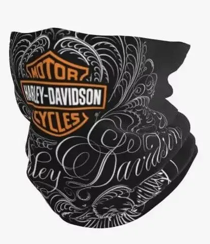 Motorcycle Motor Harley Bandana Neck Cover Printed Harley Racing Wrap Scarf Multi-use Balaclava Outdoor Unisex Adult Windproof