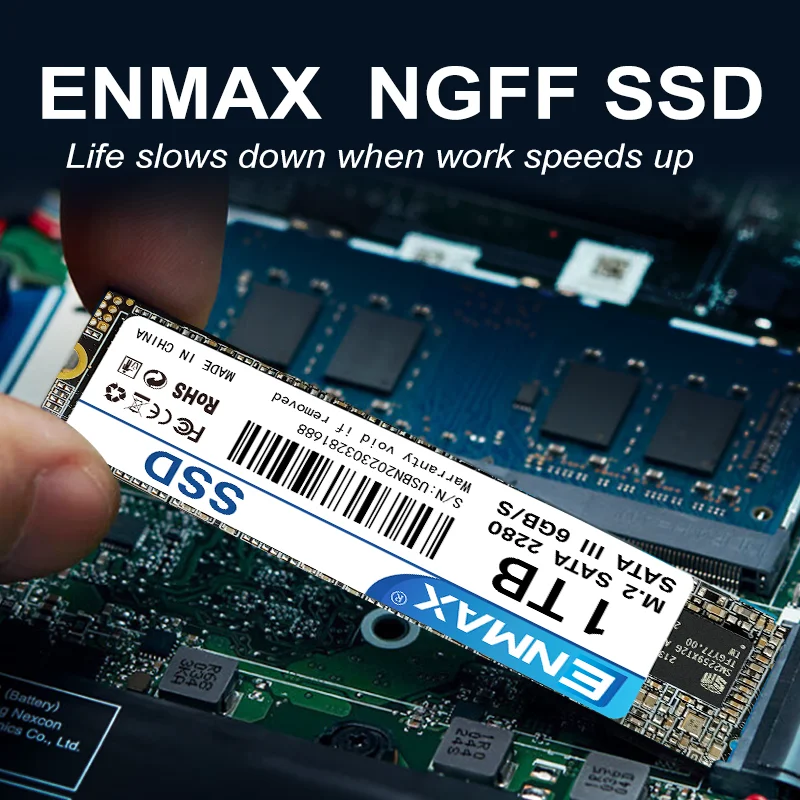 Enmax M.2 Ssd Ngff 256Gb 512Gb 1Tb M2 Sata 2280 Sata3 6Gb Interne Solid State Drive Harde Schijf Hdd Voor Notebook Desktop