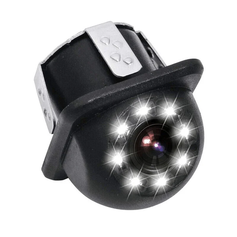 كاميرا عكسية مع 8 مصابيح LED، مستلزمات السيارات، أساسيات مساعدات ركن السيارة لوقوف السيارات الآمن - كاميرا احتياطية عالمية #4