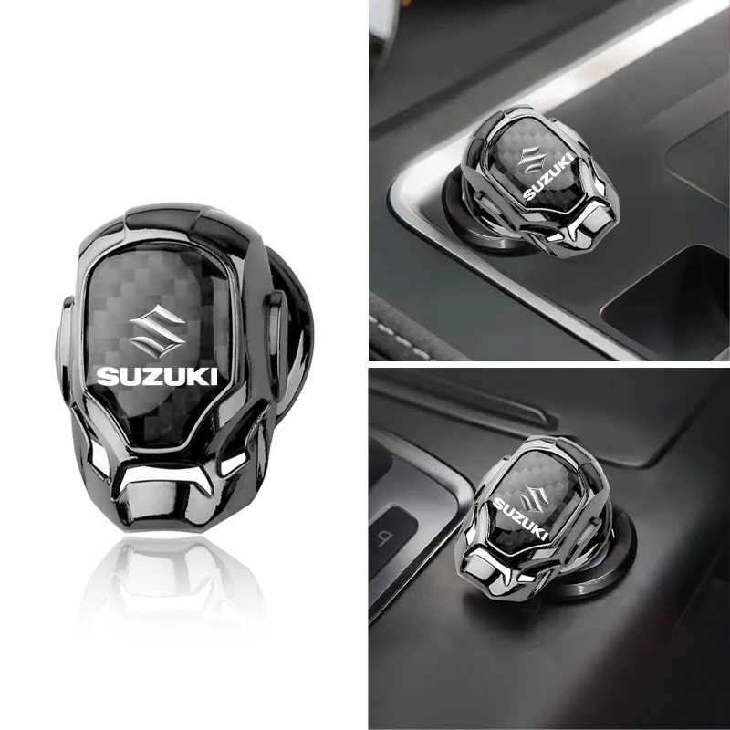 

Car One-click Start Protective Cover Start/Stop Button Decoration for Suzuki Grand Vitara Swift Alto Jimny S-cross Accessories