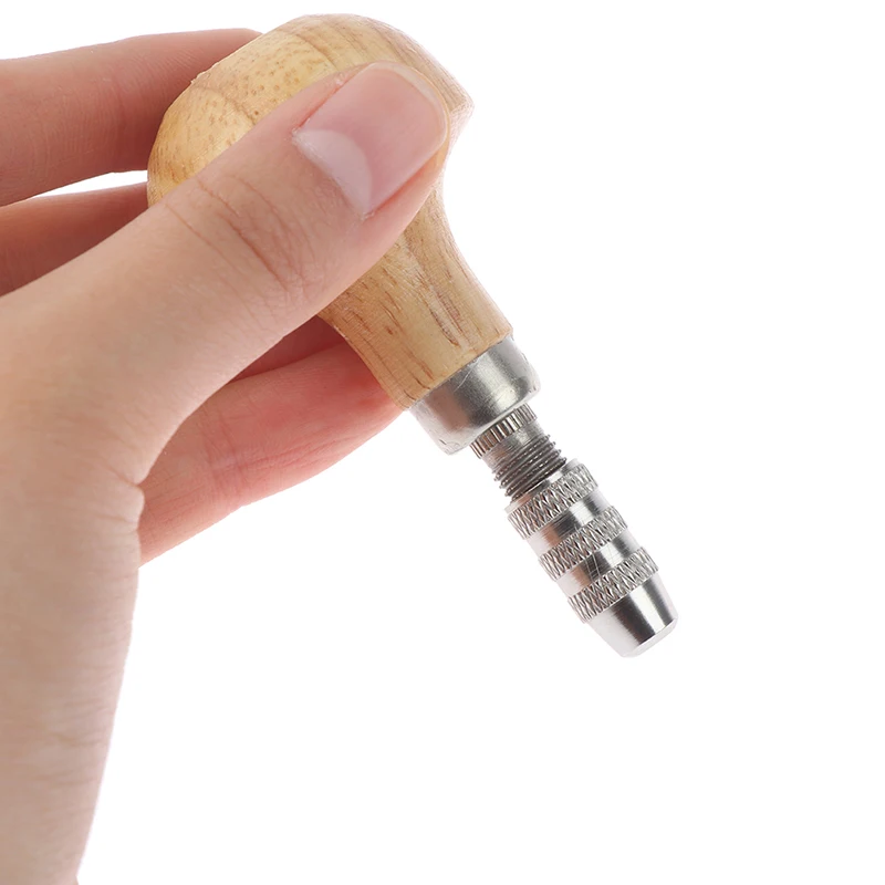 1pcs Jewelers Pin Vise Vice Wooden Handle Twisting Wire Wrapping Drill Kit