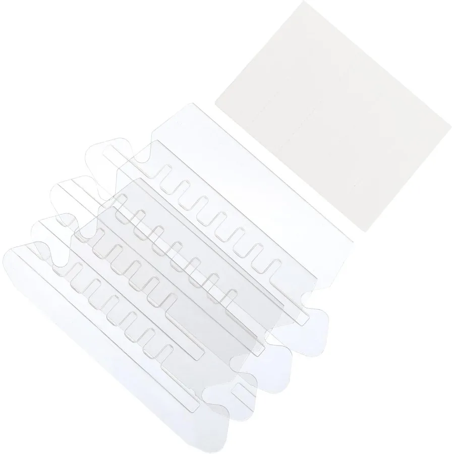 

Этикетки для папок с файлами 3 Ih, 50 шт., вкладки для папок с файлами со вставками, этикетки, пластиковые прозрачные для подвешивания папок, папки, быстрая идентификация