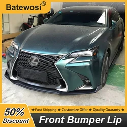 For Lexus GS Series GS200 GS250 GS300 GS450h 16-20 GS F Sport Front Bumper Lip Chin Splitter Diffuser Bodykit Car Accessories