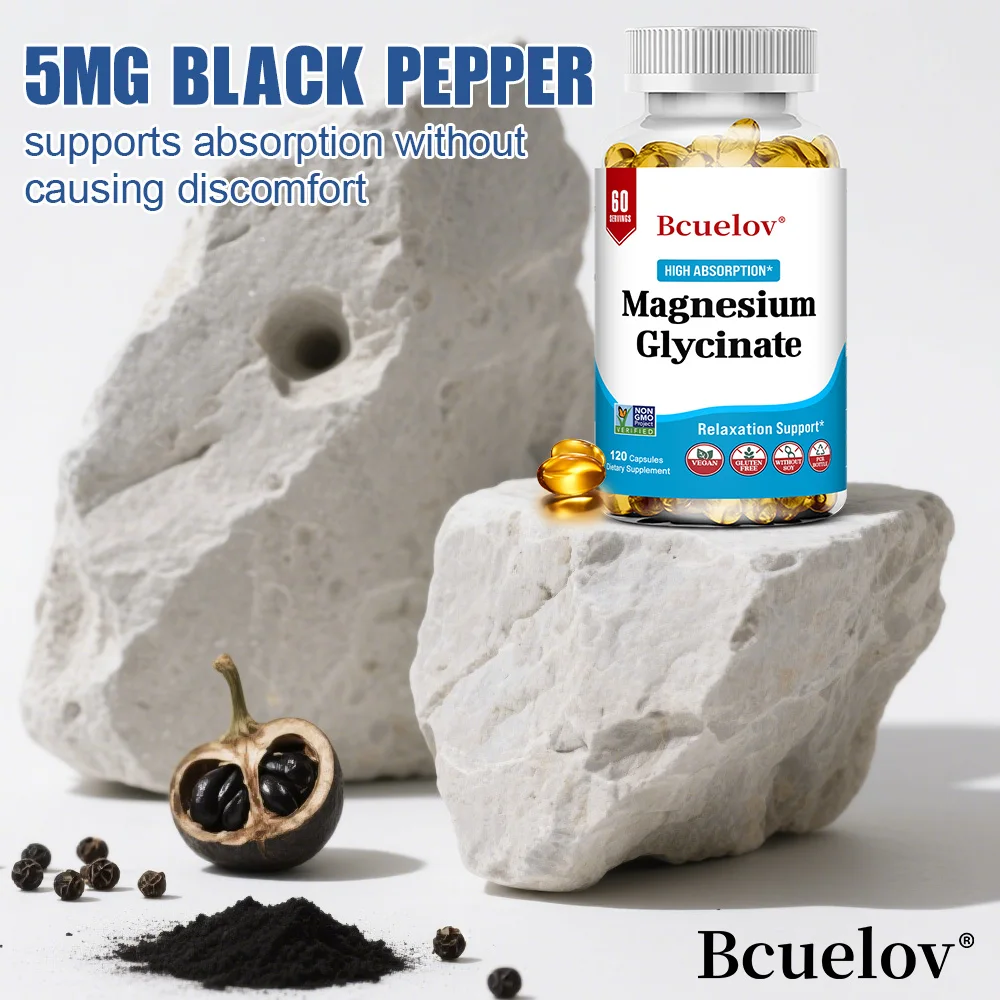 يساعد المغنيسيوم الجليسينات على النوم والهدوء واسترخاء العضلات ودعم وظيفة القلب والعظام والعصبية في الرجال والنساء #5