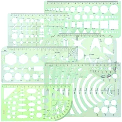 Tekening Sjabloon Liniaal Kid Tools Geometrie Opstellen Geometrische Stencils Schilderen Plastic Cirkel Kind