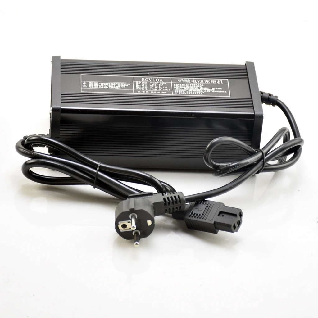 

72V / 10A 100AH 60V Lead acid battery Charger Power Alu for Electric Motorcycle 3 Wheeler Tricycle Karting ATV Spare Parts