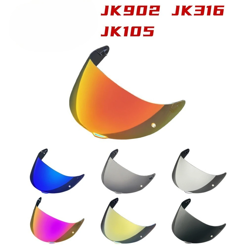 

Motorcycle Replacement Face Visor for JIEKAI JK902 JK316 JK105 UV Protection Plating Helmet Mirror