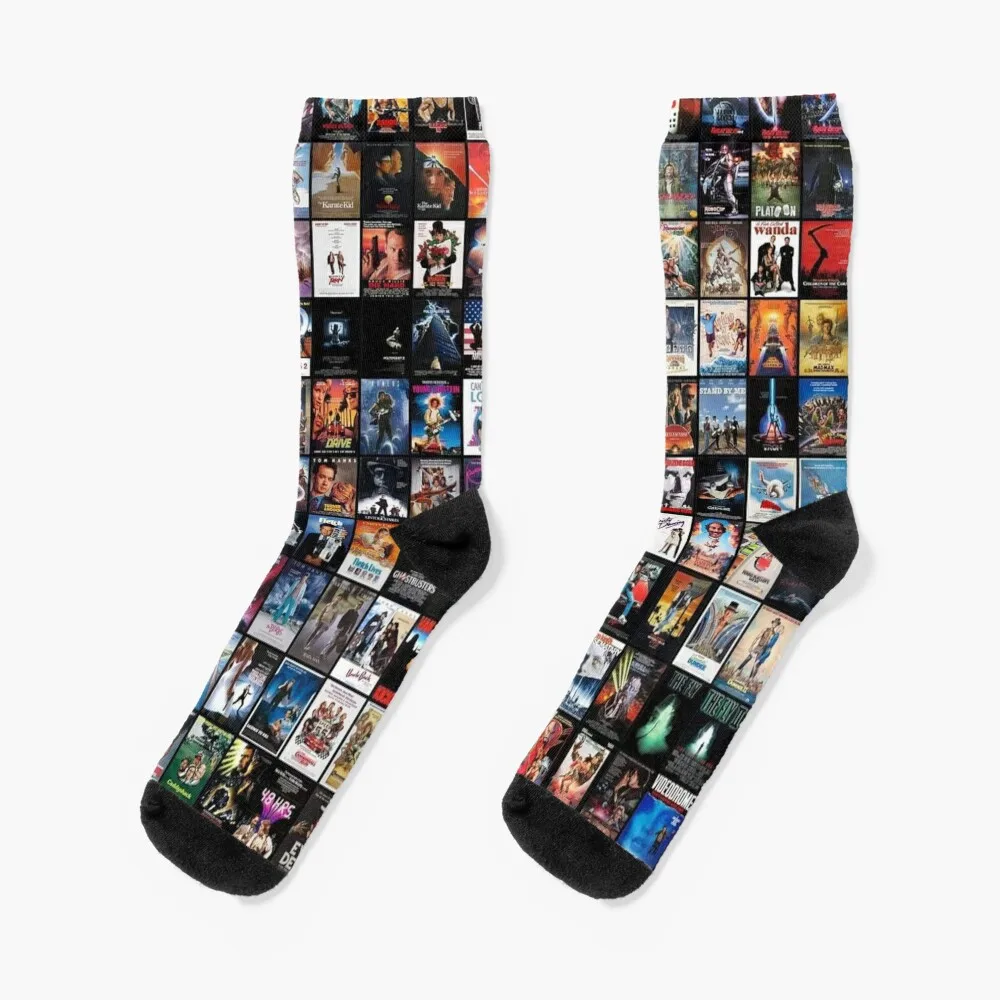 

80's movies collage | the best of the best Socks colored anti-slip custom man Girl'S Socks Men's