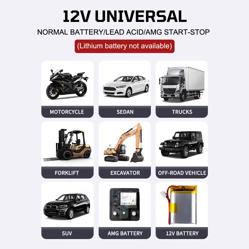 6A 12 فولت قارب شواحن البطارية الذكية نبض إصلاح للدراجات النارية بطاريات السيارات خلية التخزين شحن قارب شواحن الرقمية #2