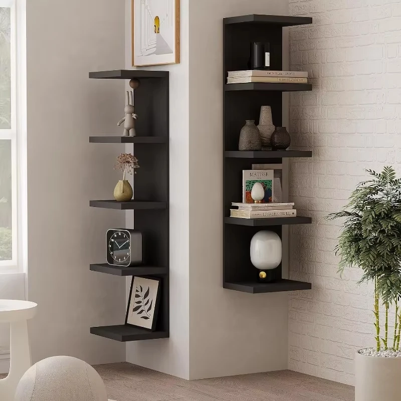 Multi-Layer Wall-Mounted Storage Racks Wall-Mounted Display Racks Modern Style Wall Decoration Racks for Living Rooms Bedrooms