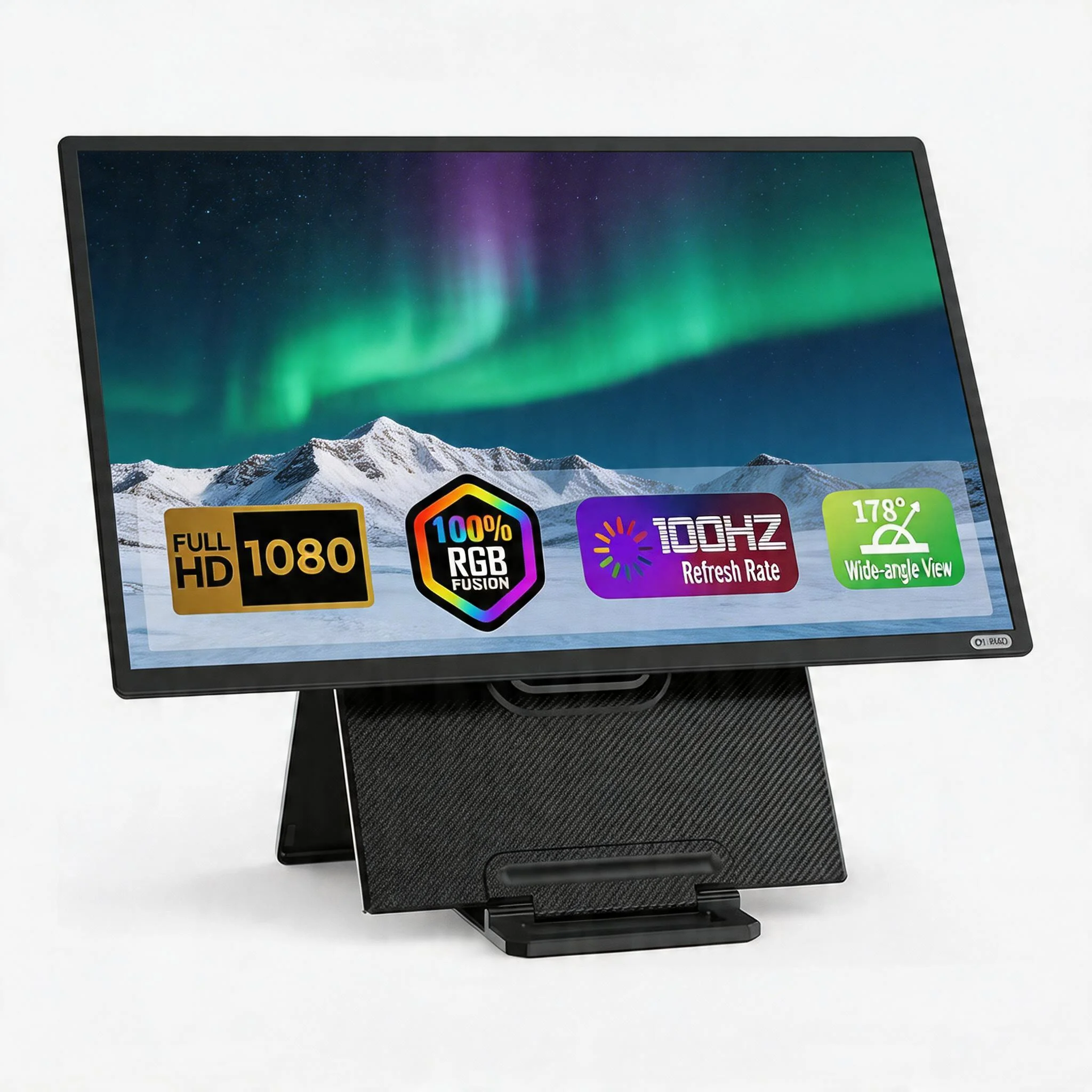 Monitor Portátil IPS de 23.8 Pulgadas, 1080P FHD, 100Hz, Tipo-C, USB, Extensor de Pantalla para Juegos y Portátiles, Serie Empresarial, con Altavoces Integrados