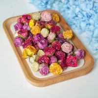 Epoxy Rose Earrings, Dried Flower Accessories, Semi-Finished Flowers, Handmade Resin DIY Materials 2