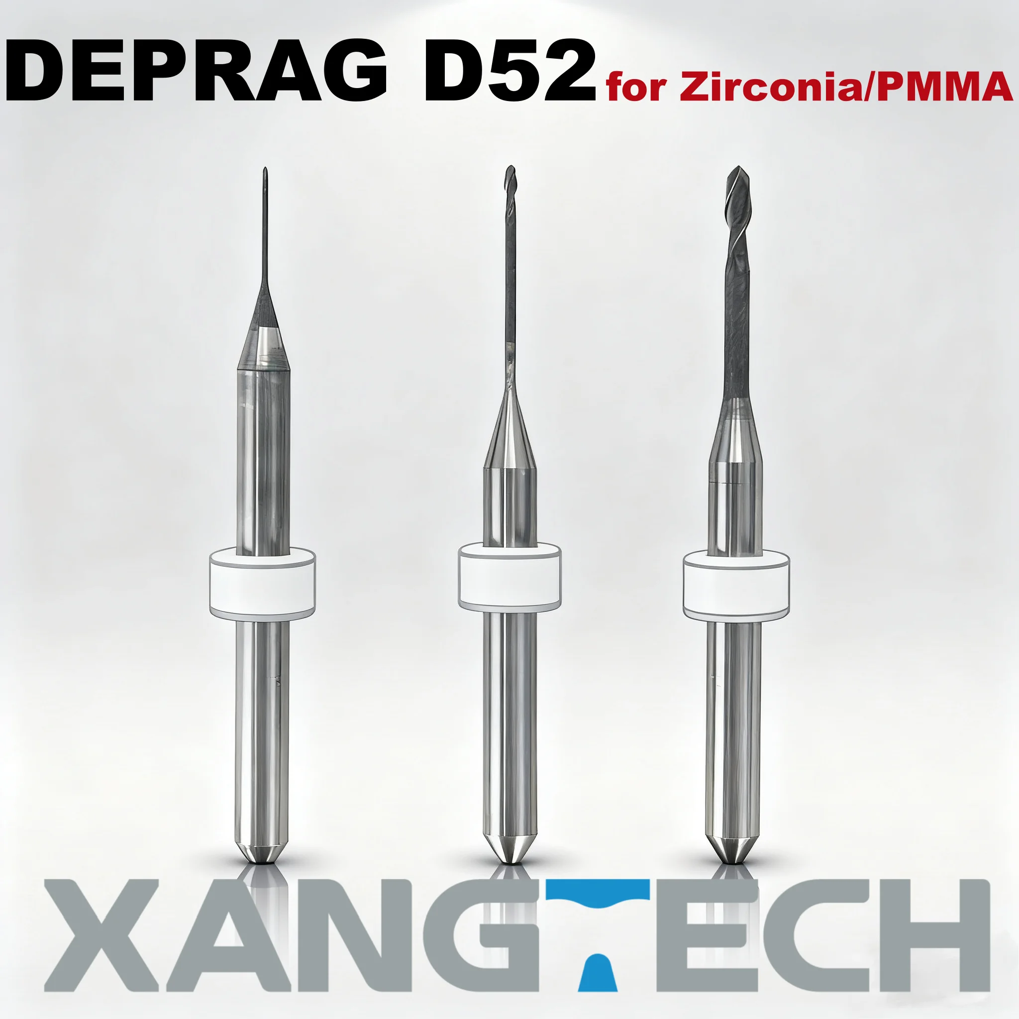 

XANGTECH DEPRAG D52 Zirconia DC Milling Bur For Dental Lab Zirconia/PMMA Dental Milling Cutters Dental Lab CAD CAM Dental Tool