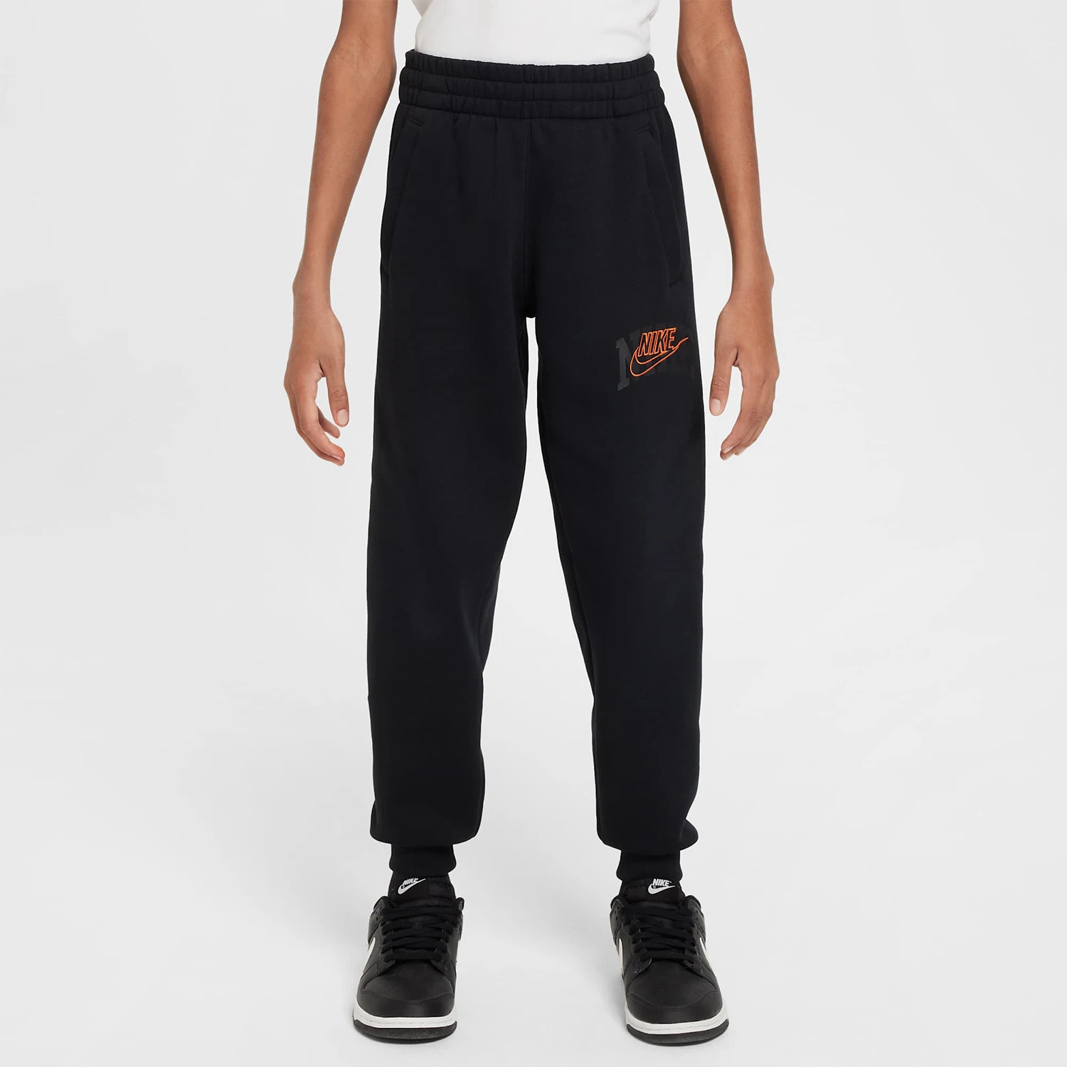 

Повседневные трикотажные брюки Nike Authentic Sports Big Kids с принтом и манжетами FZ1407-010