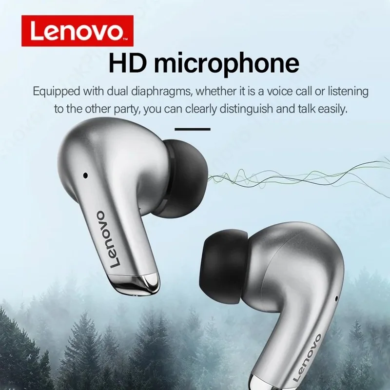 10pcs 100% Original Lenovo LP5 Wireless Bluetooth Earbuds HiFi Music Earphone with Mic Headphones Sports Waterproof Headset 2pcs