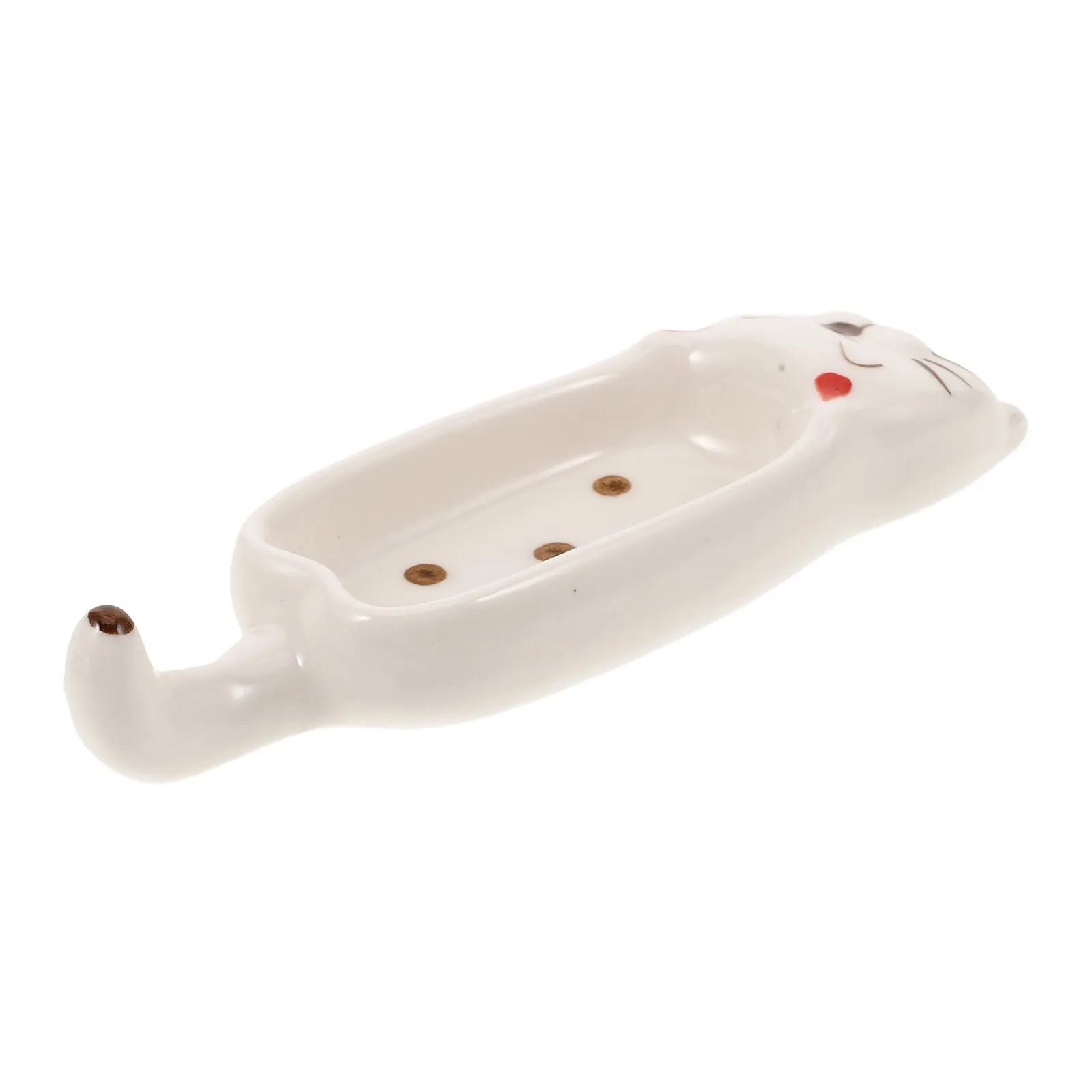 Ceramic Cat Shaped Dappen Dish for Nails Nail Art Brush Washing Cup Manicure Liquid Holder Stylish Dapping Dish for Eyebrow Nail