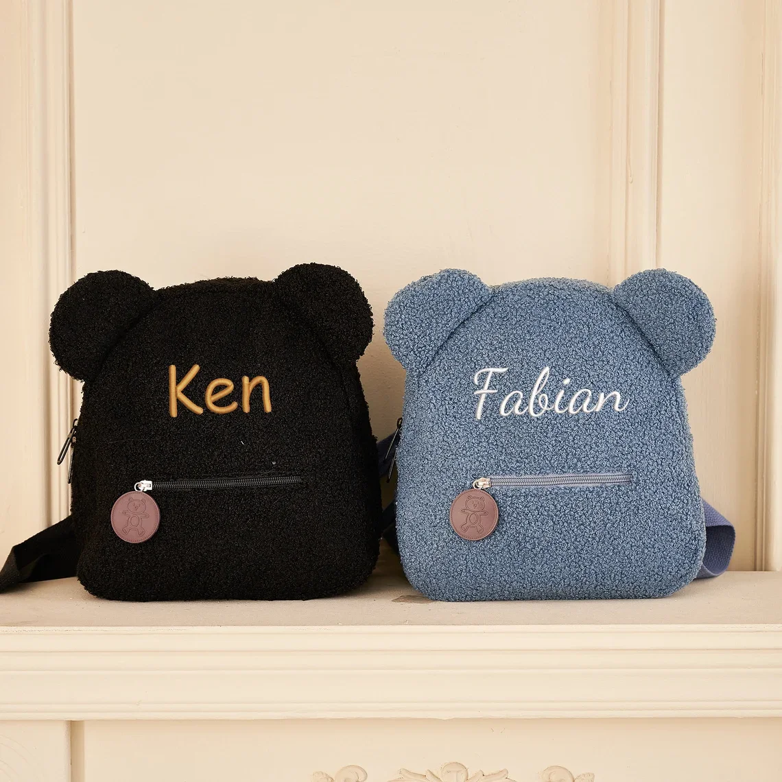 Mochila De felpa personalizada para niñas y mujeres, Mochila pequeña de hombro informal con nombre personalizado, regalo de cumpleaños